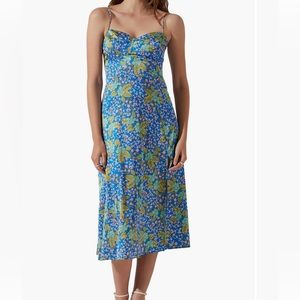 ASTR The Label: BUSTIER SATIN DRESS